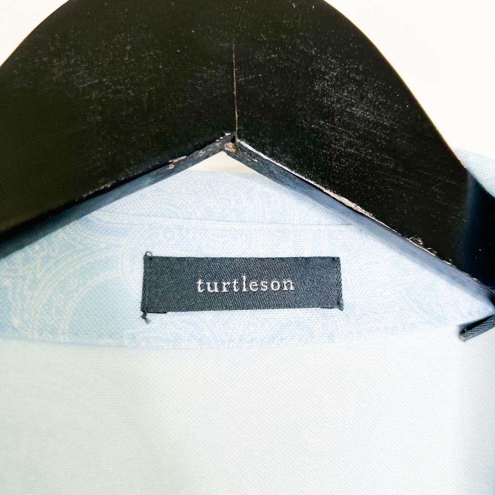 Turtleson Polo Shirt Paisley Print Short Sleeve - Picture 2 of 6